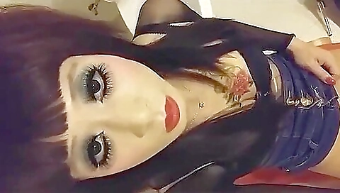 Cute brunette with tiny tits shows her love for anal