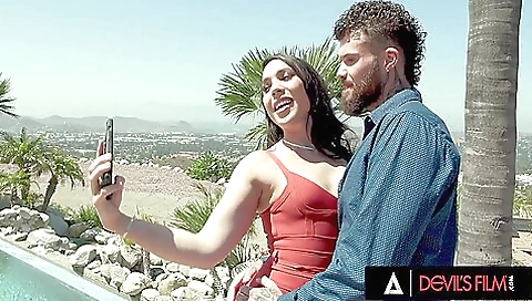 Brunette and her ass is getting fucked in doggy style