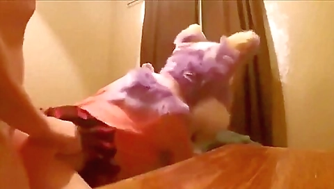 Amateur anal creampie with big cum in the hardcore sex scene